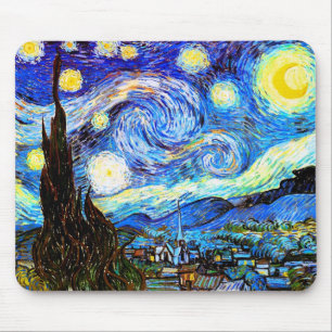 Tapis De Souris Starry Night Van Gogh Fine Art