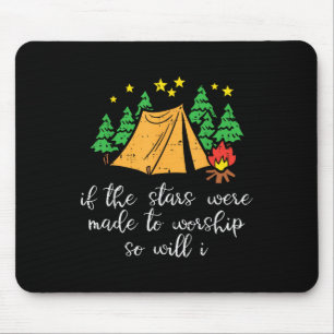 Tapis De Souris Stars De Camping Fabriqués Pour Adorer Christian C