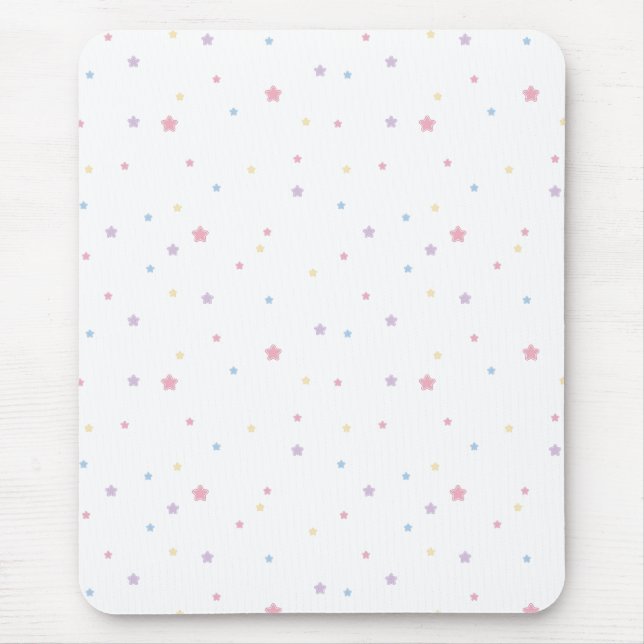 Tapis De Souris Stars Pastel Couleurs Pad Souris (Devant)