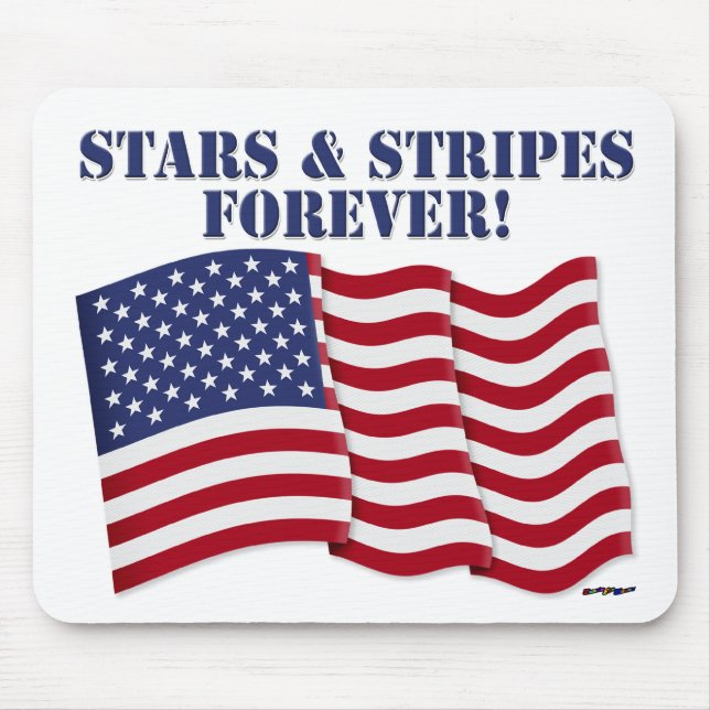 TAPIS DE SOURIS STARS & STRIPES POUR TOUJOURS ! (Devant)