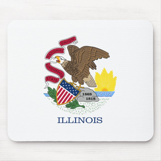 Tapis De Souris State Flag of Illinois (Devant)