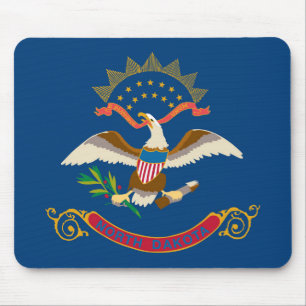 Tapis De Souris State Flag of North Dakota, USA
