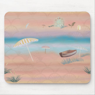 Tapis De Souris Station balnéaire Art déco délavé