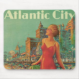 Tapis De Souris Station balnéaire d'Atlantic City, voyage en train