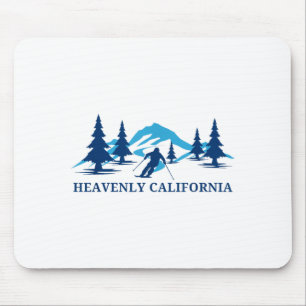 Tapis De Souris Station de ski céleste californienne montagnes