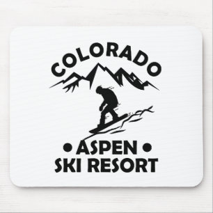 Tapis De Souris Station de ski d'Aspen Colorado