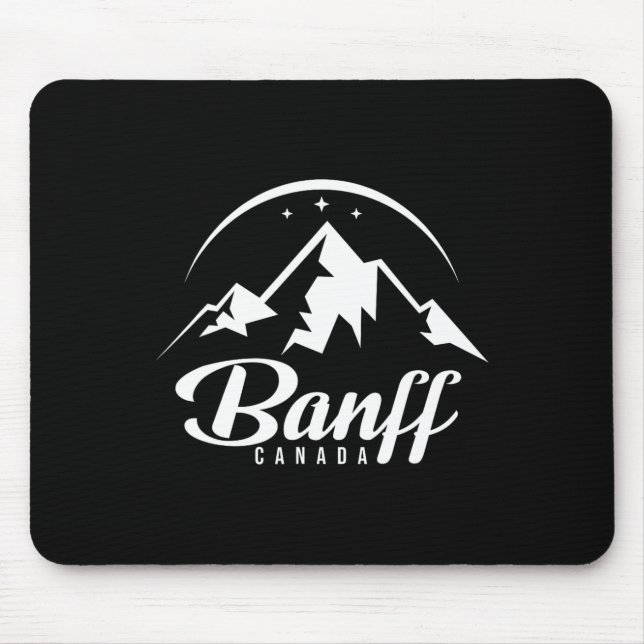 Tapis De Souris Station de ski de Banff Canada Ski Snowboard (Devant)