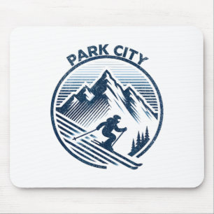 Tapis De Souris Station de ski de Park City ski d'hiver utah 