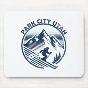 Tapis De Souris Station de ski de Park City Utah ski d'hiver
