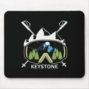 Tapis De Souris Station de ski Keystone Colorado Souvenir de ski 