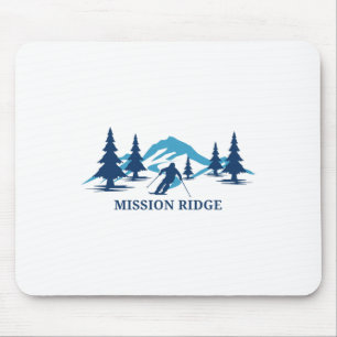 Tapis De Souris Station de ski Mission Ridge Washington Ski Skieur