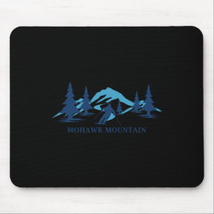Tapis De Souris Station de ski Mohawk Mountain Skieur