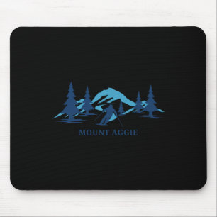 Tapis De Souris Station de ski Mount Aggie Texas Skieur Ski