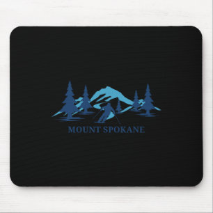 Tapis De Souris Station de ski Mount Spokane Washington Skieur Ski