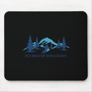 Tapis De Souris Station de ski Plymouth Wisconsin Ski