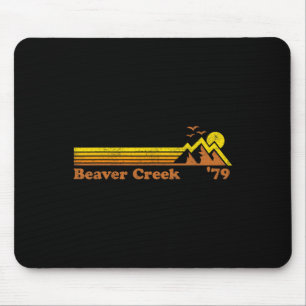 Tapis De Souris Station de ski Retro Beaver Creek Colorado Snowboa