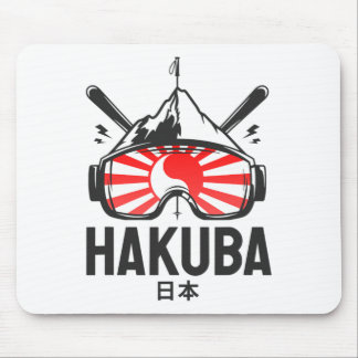 Tapis De Souris Station de ski rétro Haku Japon