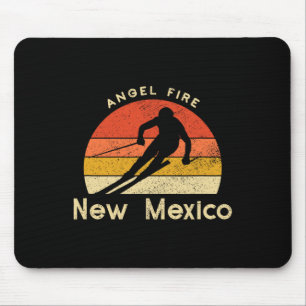 Tapis De Souris Station de ski vintage Angel Fire Nouveau-Mexique