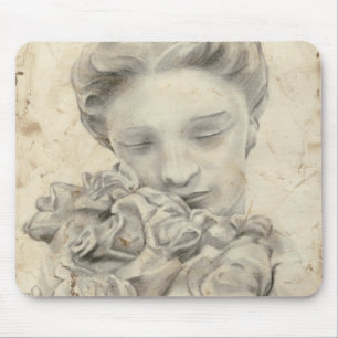 Tapis De Souris Statue dans le Jardin I