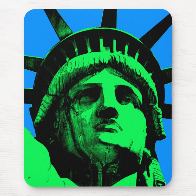 Tapis De Souris Statue d'art de bruit de la liberté (Devant)