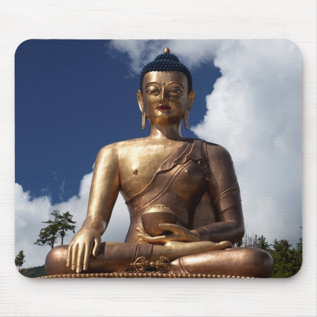 Tapis De Souris Statue de Bouddha assis (Devant)
