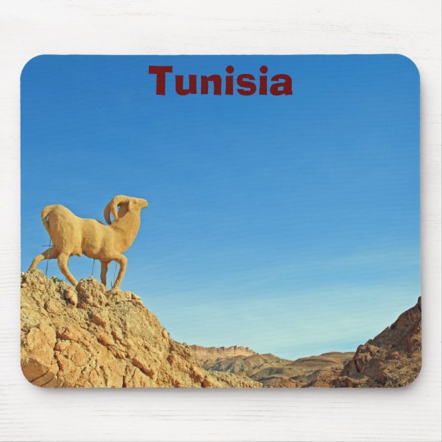 Tapis De Souris Statue de chèvre tunisienne (Devant)