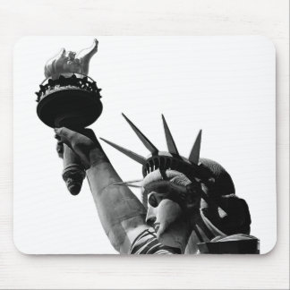 Tapis De Souris Statue de la Liberté Noir & Blanc