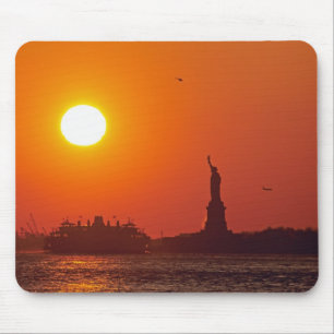 Tapis De Souris Statue de la Liberté, port de New York, NY, États-
