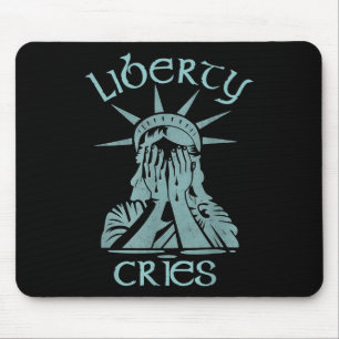 Tapis De Souris Statue Des Express De Liberté Mal De Tête Dégoûte