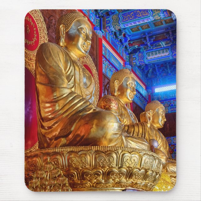 Tapis De Souris statue d'image de Bouddha thaïlandais chinois (Devant)
