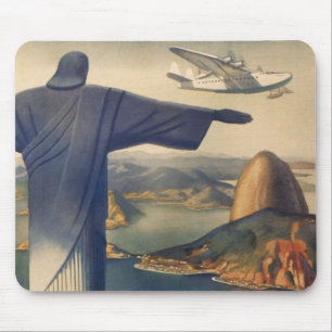 Tapis De Souris Statue du Christ Rédempteur, Rio De Janeiro, Brési
