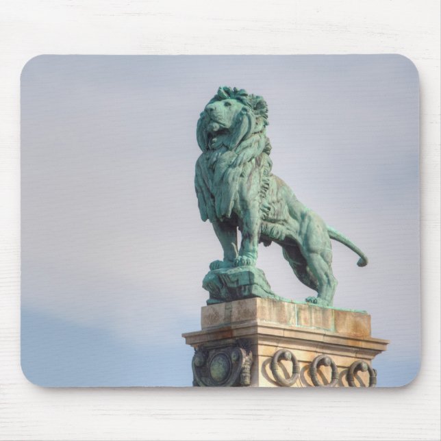 Tapis De Souris Statue du lion bronze (Devant)
