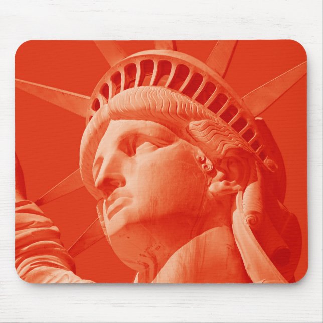 Tapis De Souris Statue rouge de la Liberté (Devant)
