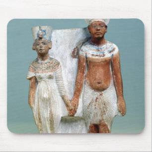 Tapis De Souris Statuette d'Amenophis IV et de Nefertiti