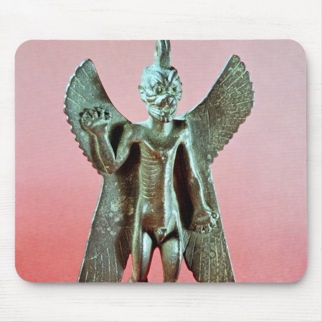 Tapis De Souris Statuette de Pazuzu, un démon assyrien de vent (Devant)