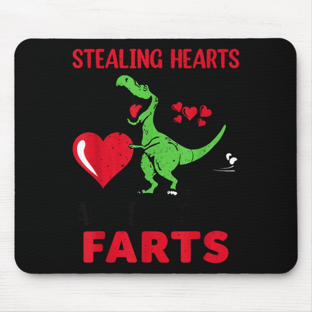 Tapis De Souris Stealing Hearts And Blasting Farts T Rex Cute Todd (Devant)