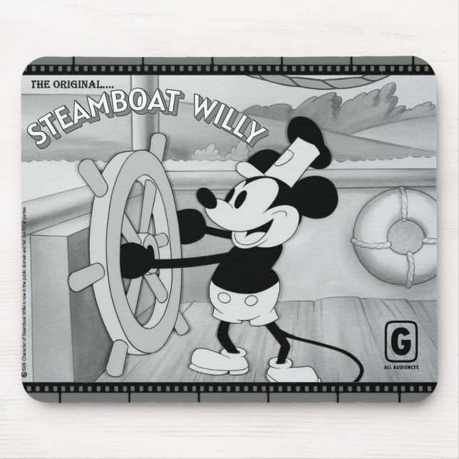 Tapis de souris Steamboat Willie (Devant)