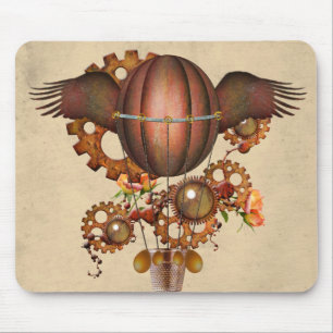 Tapis De Souris Steampunk Copper Winged Balloon