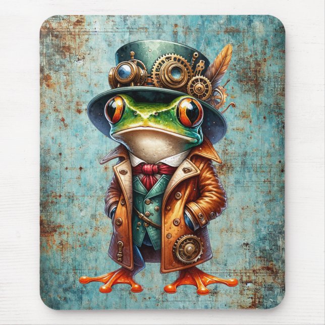 Tapis De Souris Steampunk Frog (Devant)