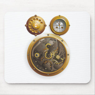 Tapis De Souris Steampunk Uhr