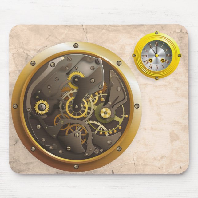 Tapis De Souris Steampunk Uhr (Devant)