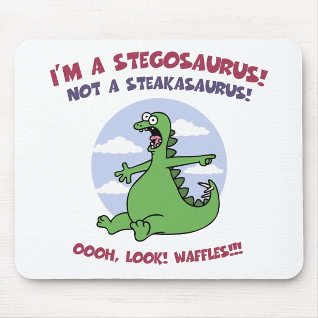 Tapis De Souris Stegosaurus - gaufres (Devant)