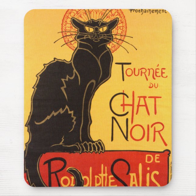 Tapis De Souris Steinlen : Conversation Noir (Devant)