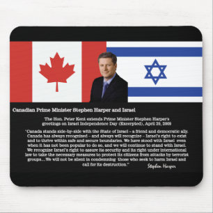 Tapis De Souris Stephen Harper parle au sujet de l'Israël