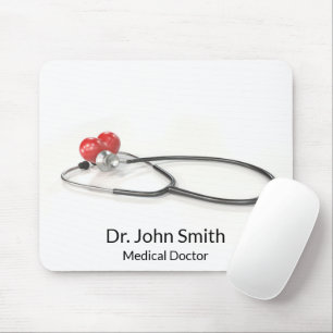 Tapis De Souris Stéthoscope avec Cœur Soins Médicaux & Santé