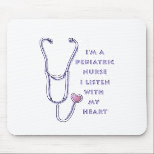 Tapis De Souris Stéthoscope d'infirmière pédiatrique