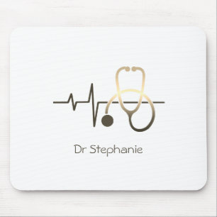 Tapis De Souris Stethoscope Heartbeat Médicale