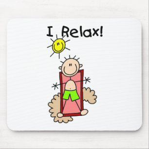 Tapis De Souris Stick Figure Boy I Relax