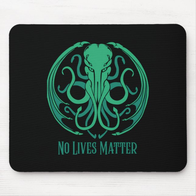 Tapis De Souris Sticker Cthulhu No Lives (Devant)