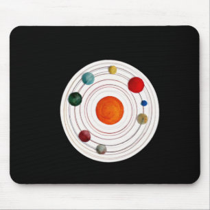 Tapis De Souris Sticker d'art du système solaire